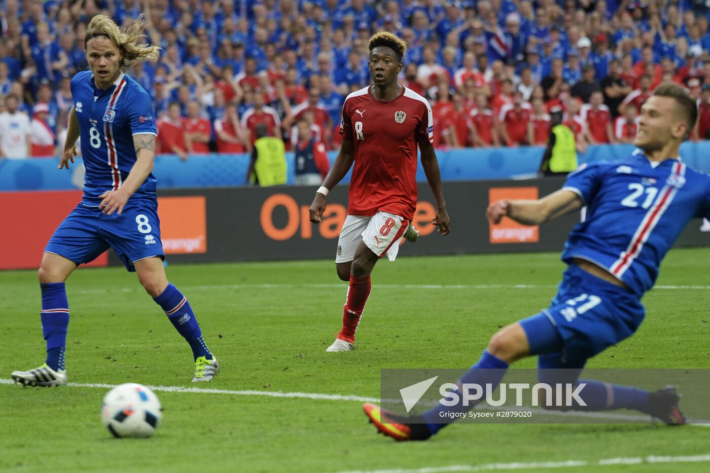 Football. 2016 UEFA European Championship. Iceland vs. Austria