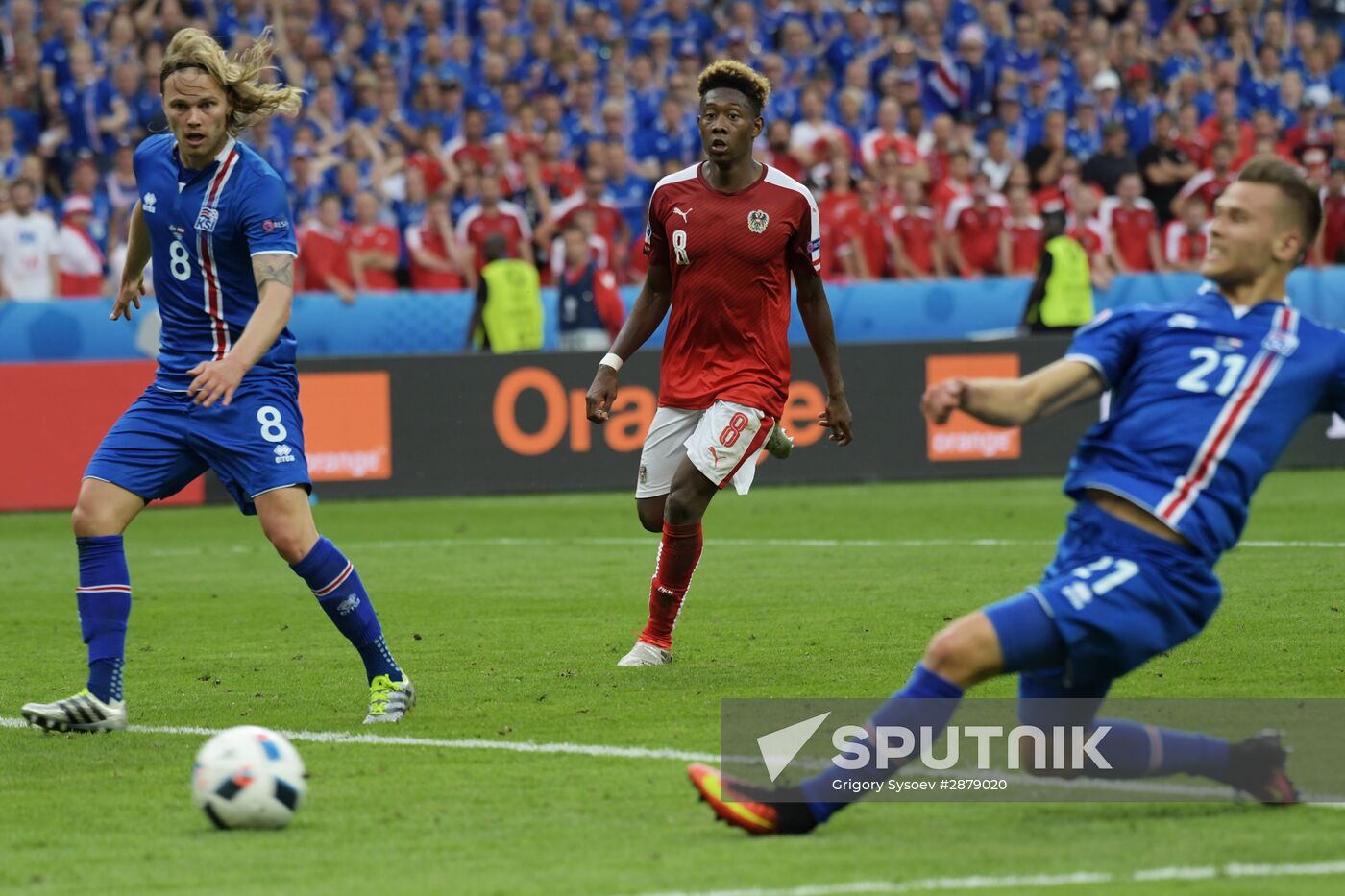 Football. 2016 UEFA European Championship. Iceland vs. Austria