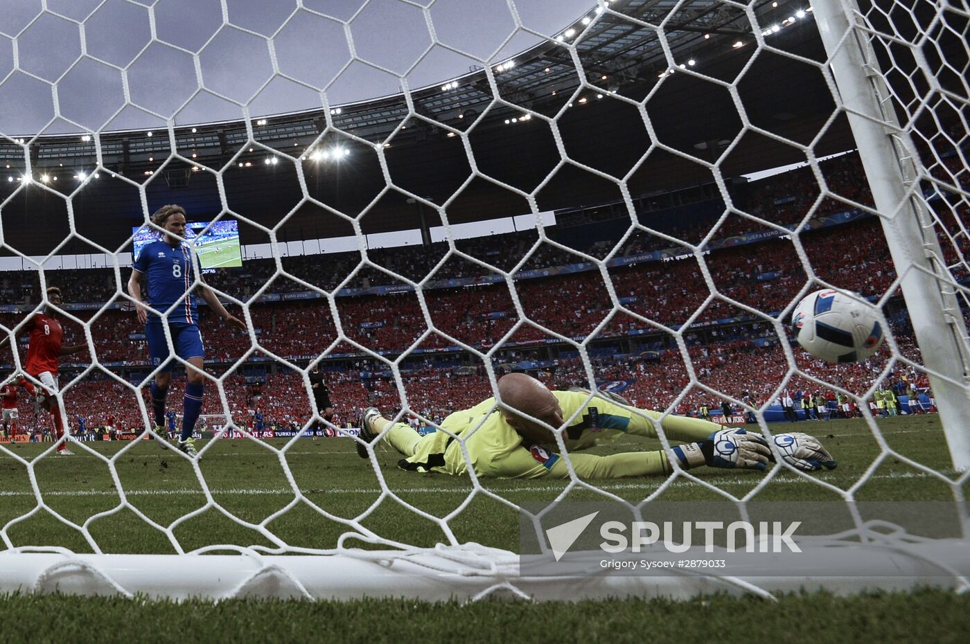 Football. 2016 UEFA European Championship. Iceland vs. Austria