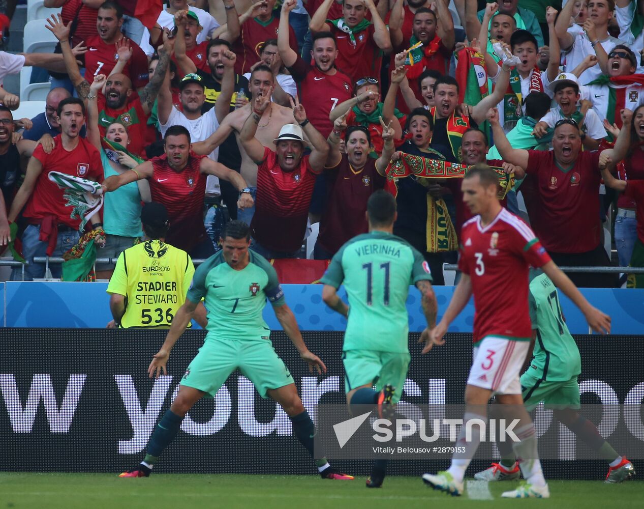 UEFA Euro 2016. Hungary vs. Portugal