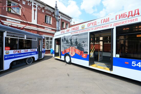 Mosgortrans presents themed vehicles