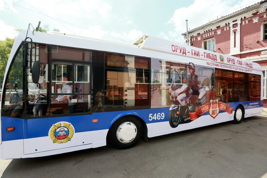 Mosgortrans presents themed vehicles