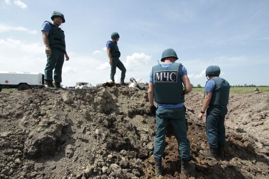 Mine clearance in Donetsk People's Republic