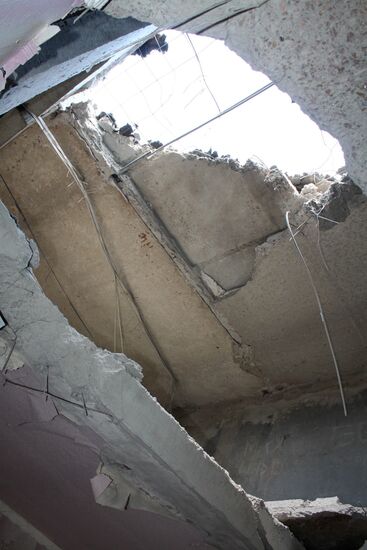 Aftermath of Ukrainian forces' attack on Donetsk