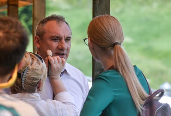 Filming of Sterva Russian TV show in Moscow Region