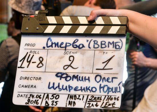 Filming of Sterva Russian TV show in Moscow Region