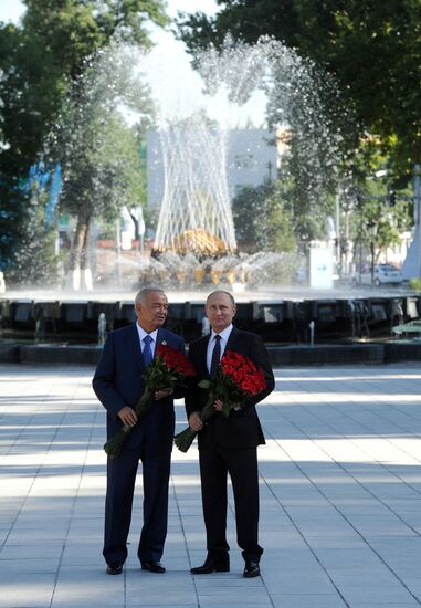 President Vladimir Putin visits Uzbekistan