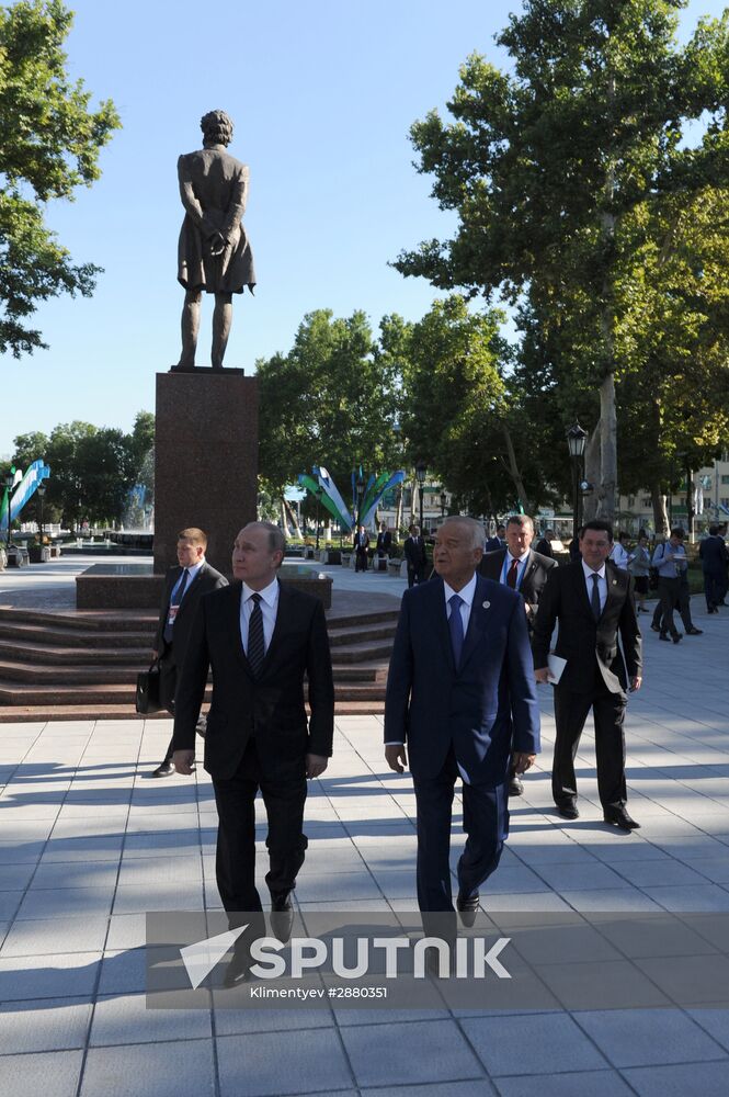 President Vladimir Putin visits Uzbekistan