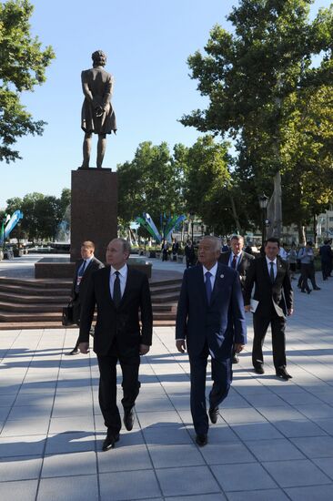 President Vladimir Putin visits Uzbekistan