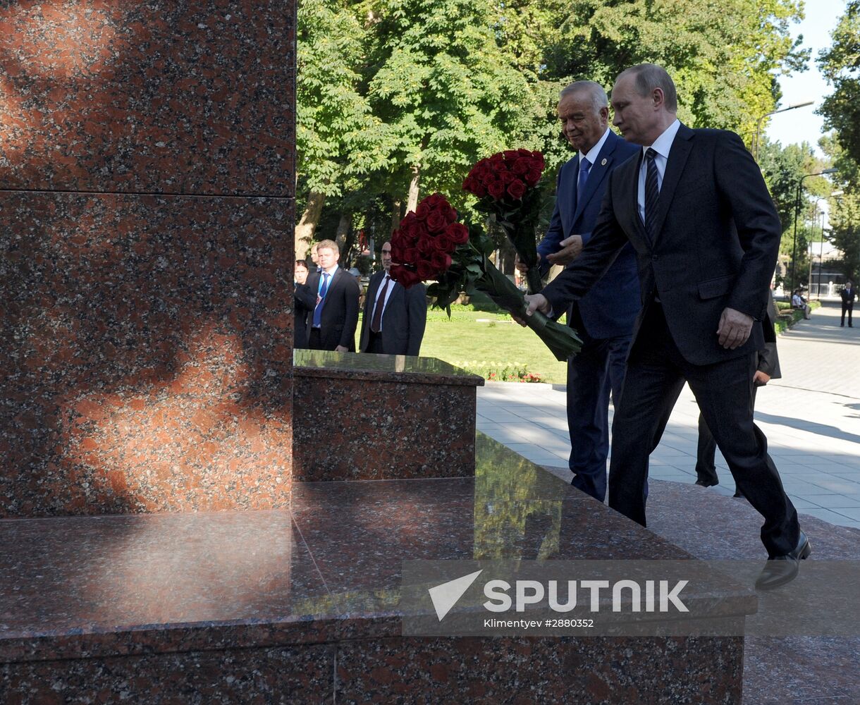 President Vladimir Putin visits Uzbekistan