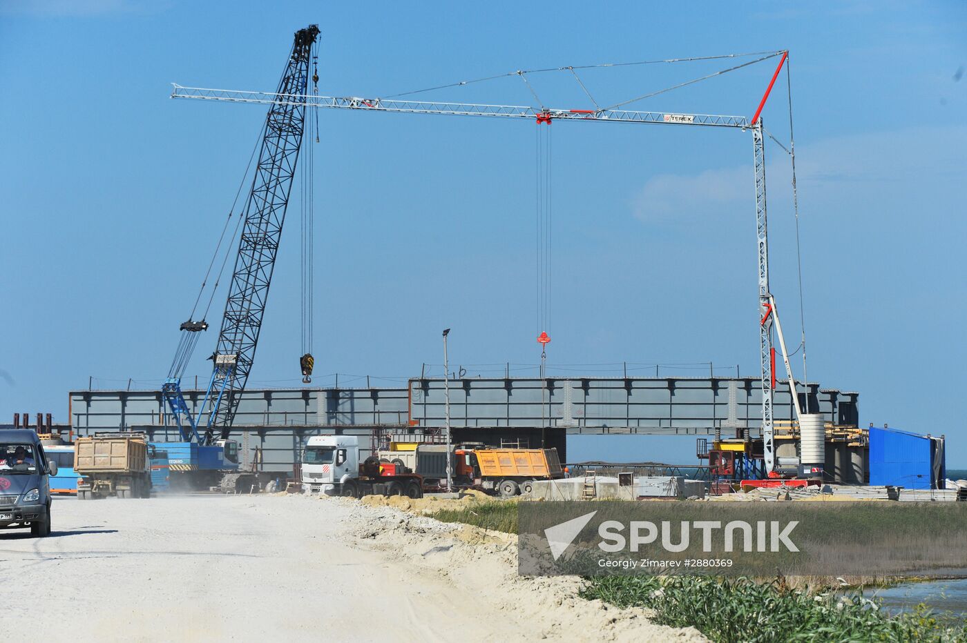 Contruction of bridge across Strait of Kerch
