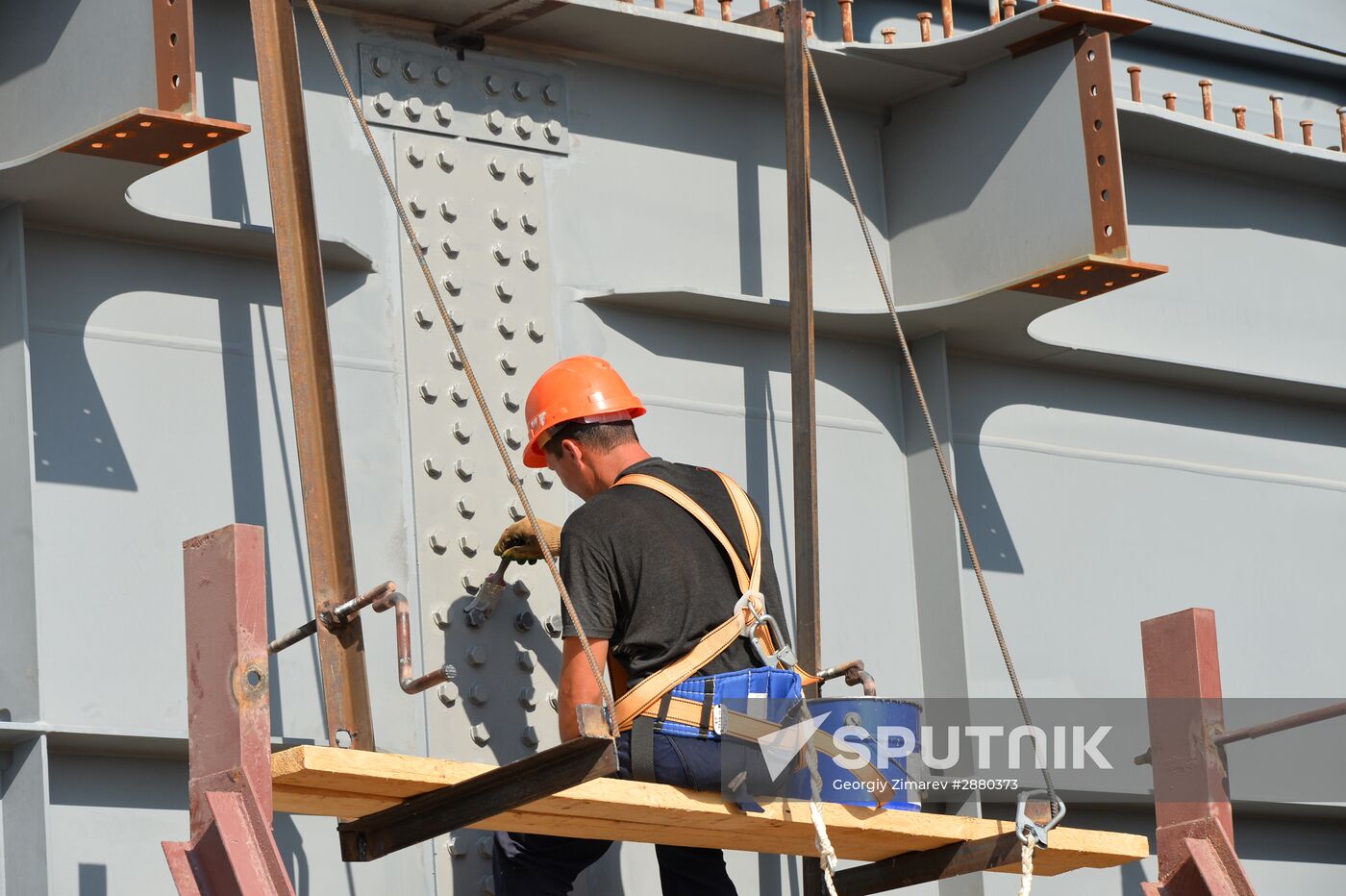 Contruction of bridge across Strait of Kerch