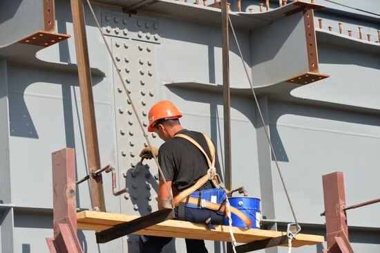 Contruction of bridge across Strait of Kerch