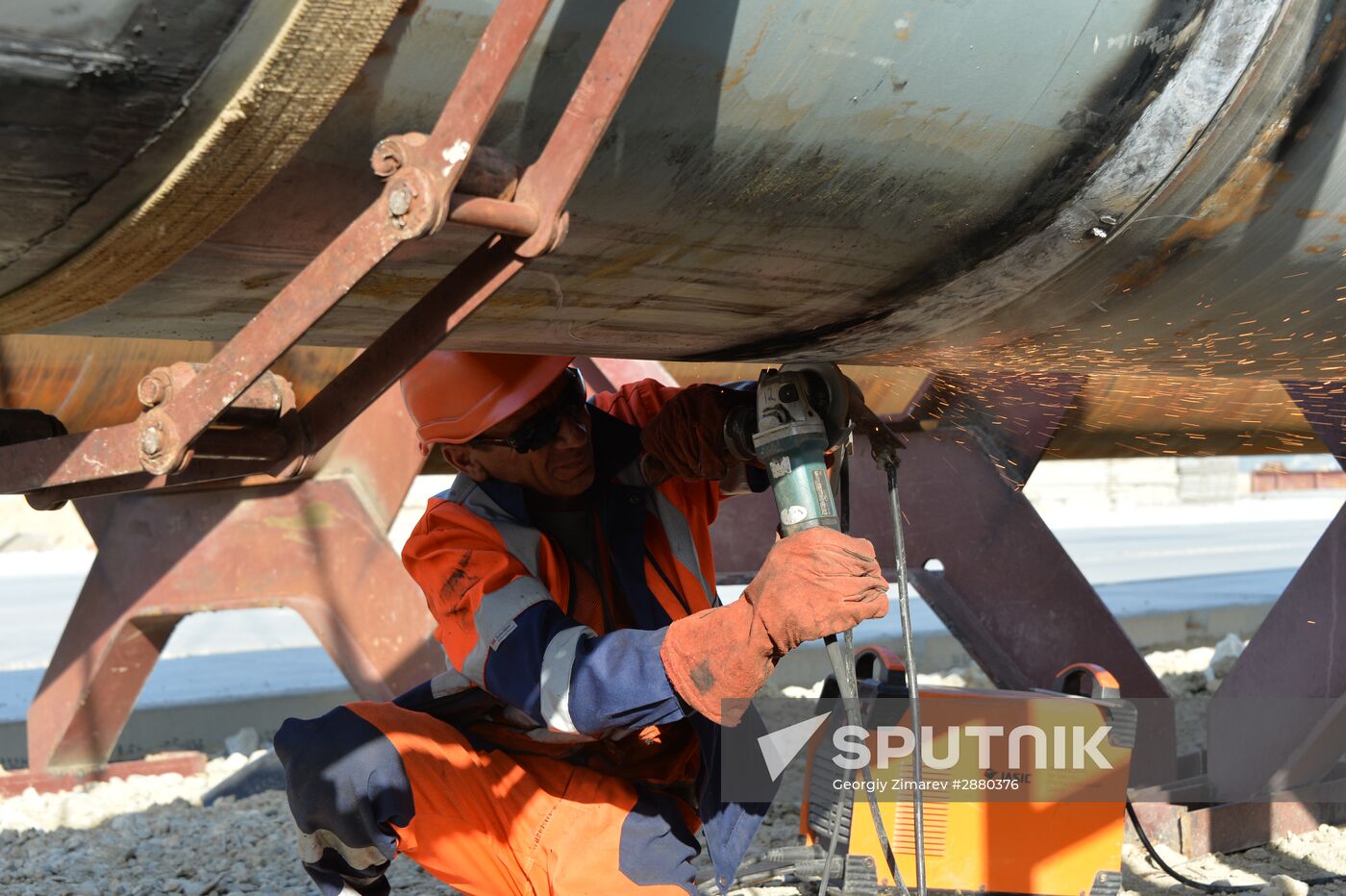 Contruction of bridge across Strait of Kerch