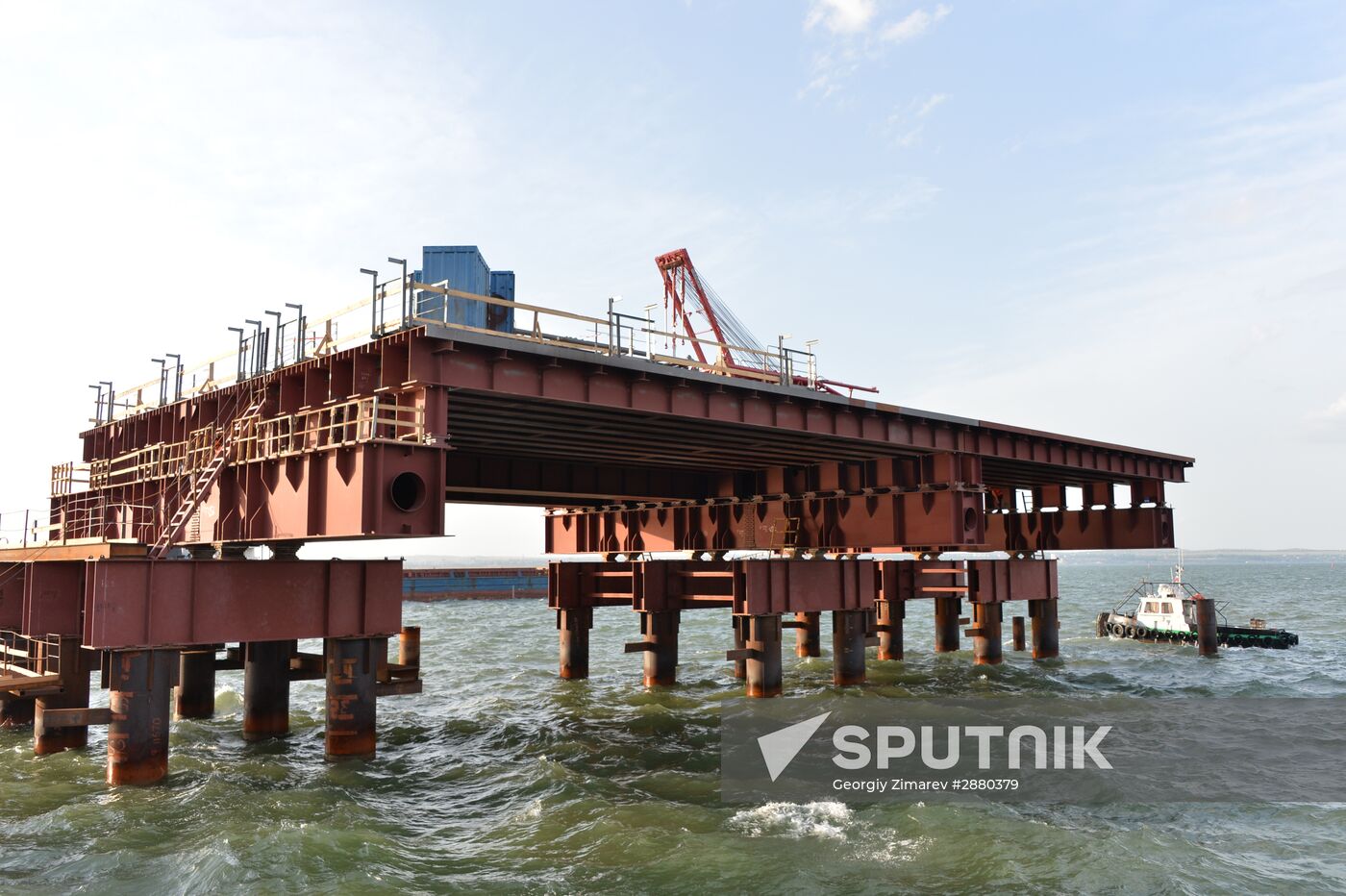 Contruction of bridge across Strait of Kerch