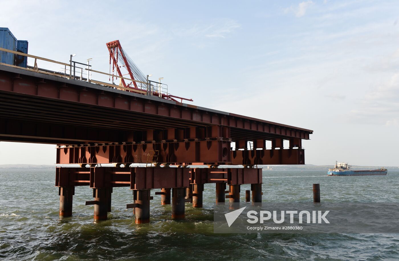 Contruction of bridge across Strait of Kerch