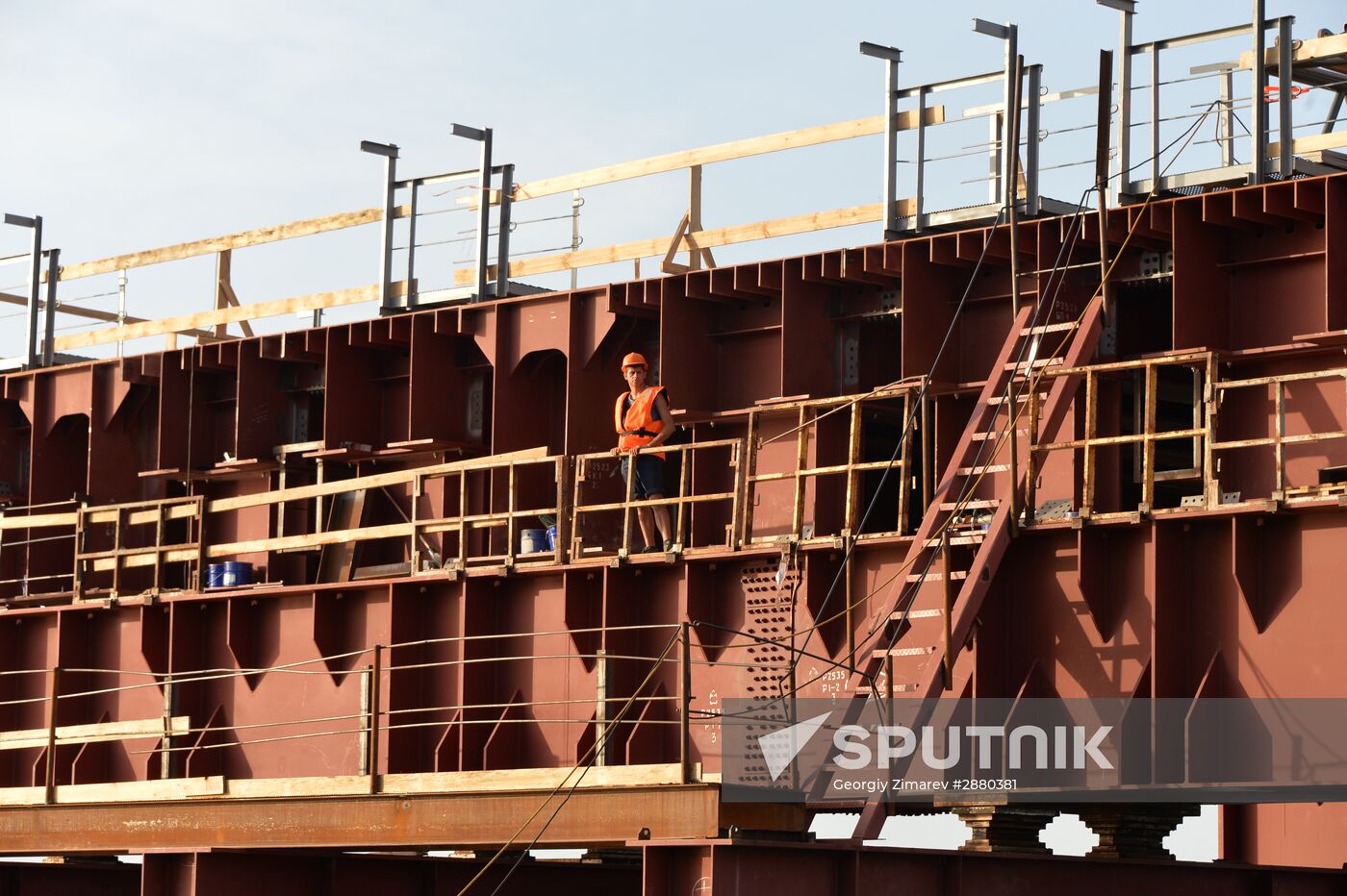 Contruction of bridge across Strait of Kerch