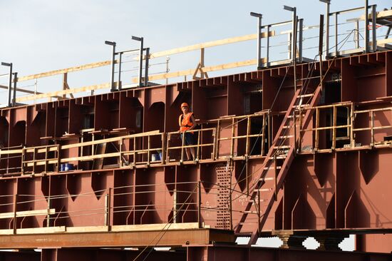 Contruction of bridge across Strait of Kerch