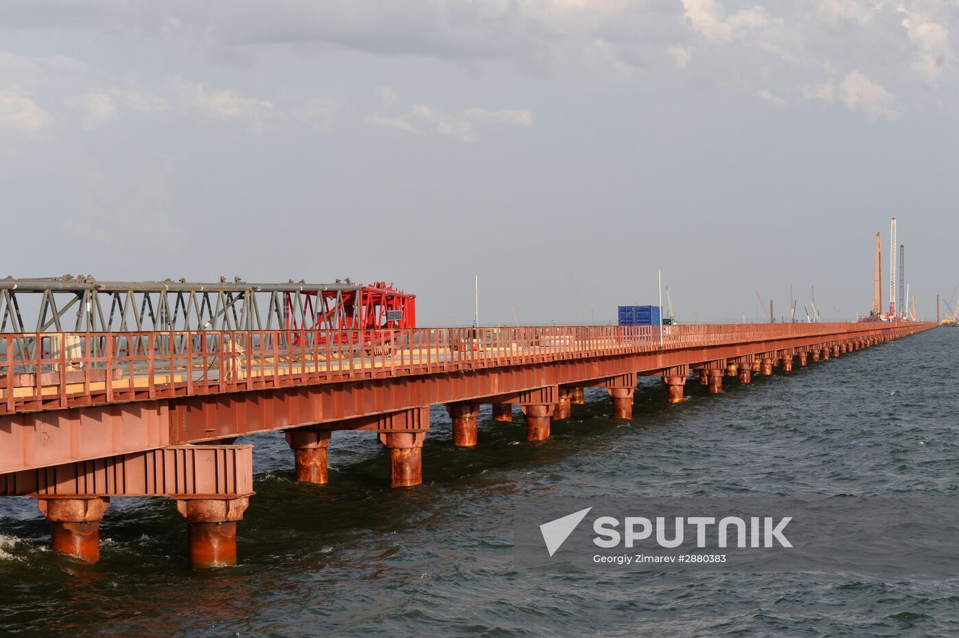 Contruction of bridge across Strait of Kerch