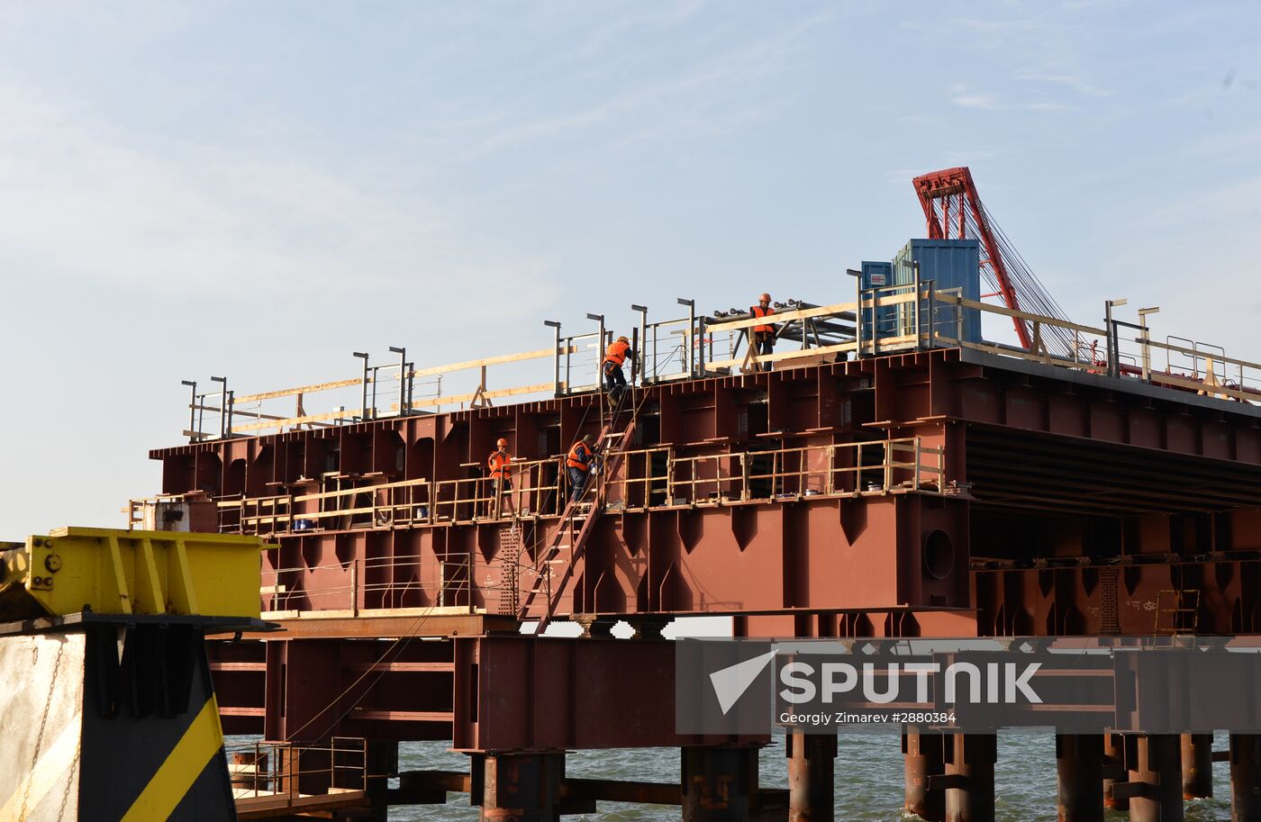 Contruction of bridge across Strait of Kerch