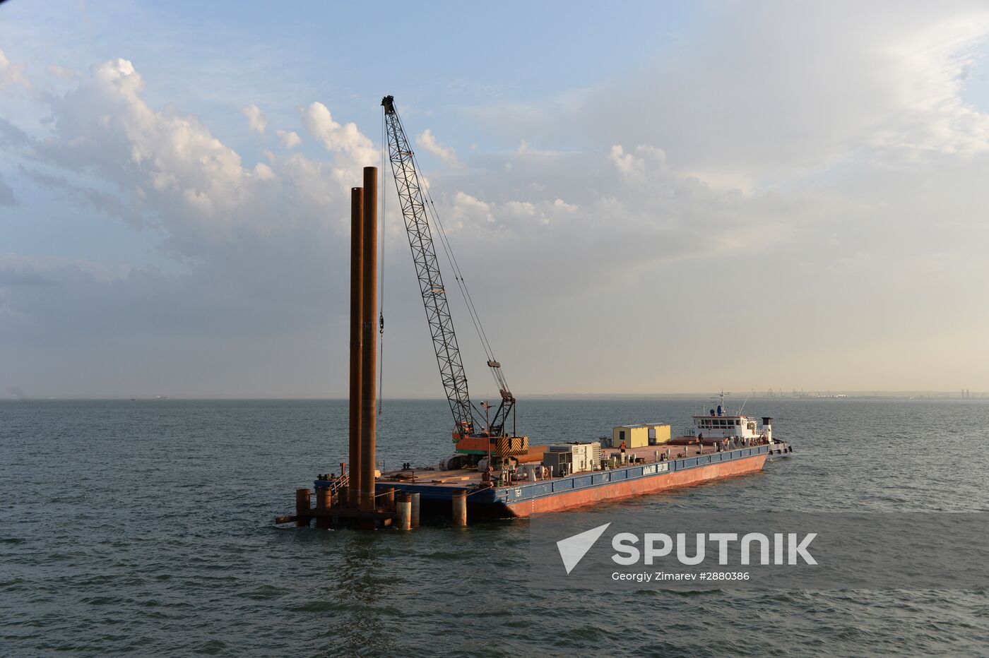 Contruction of bridge across Strait of Kerch
