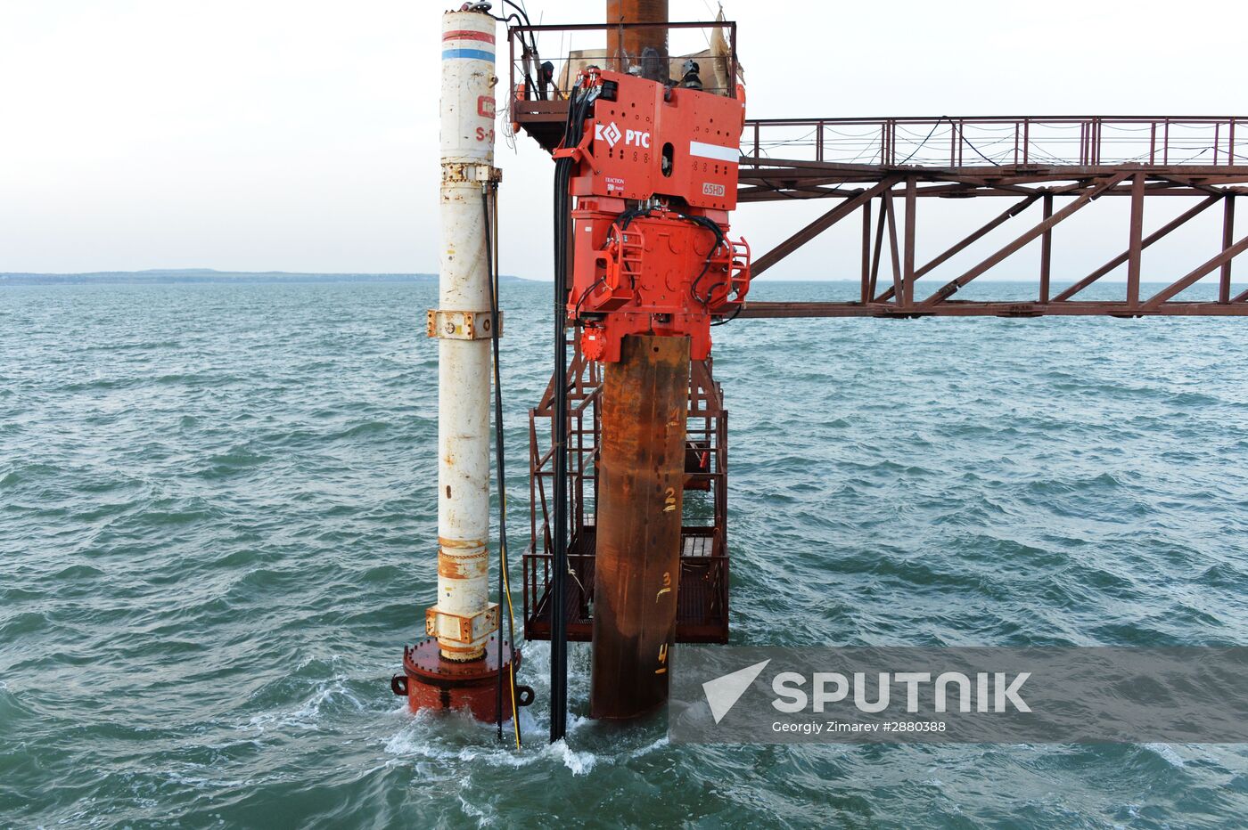 Contruction of bridge across Strait of Kerch