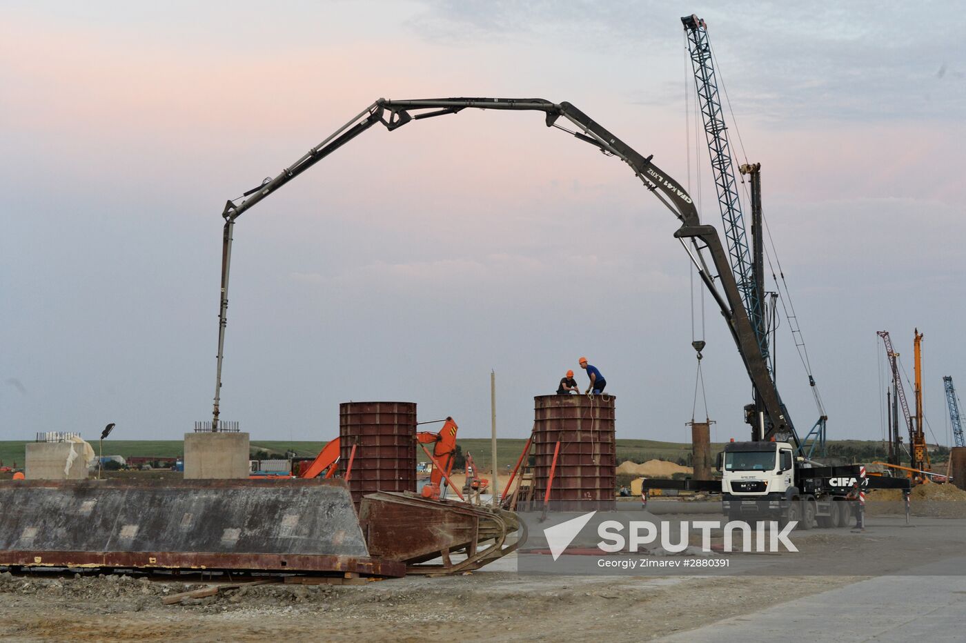 Contruction of bridge across Strait of Kerch