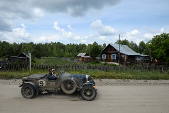Peking to Paris Motor Challenge in Novosibirsk