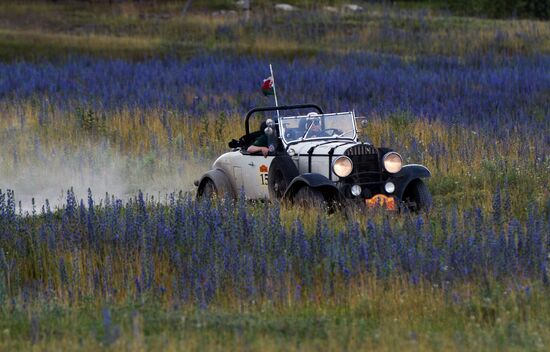 Peking to Paris Motor Challenge in Novosibirsk