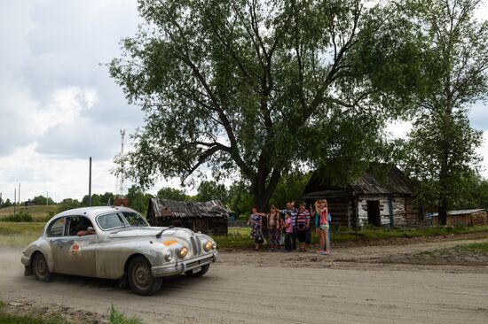 Peking to Paris Motor Challenge in Novosibirsk