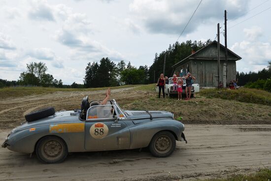 Peking to Paris Motor Challenge in Novosibirsk