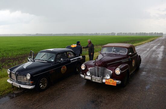 Peking to Paris Motor Challenge in Novosibirsk