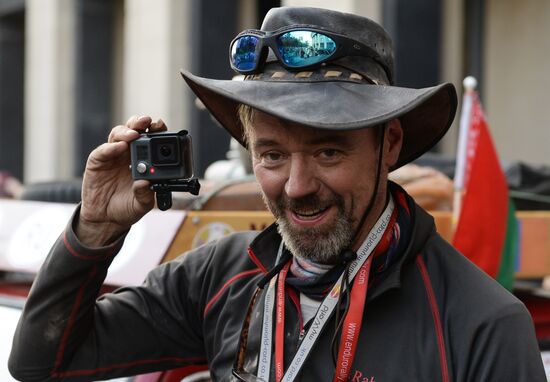 Peking to Paris Motor Challenge in Novosibirsk