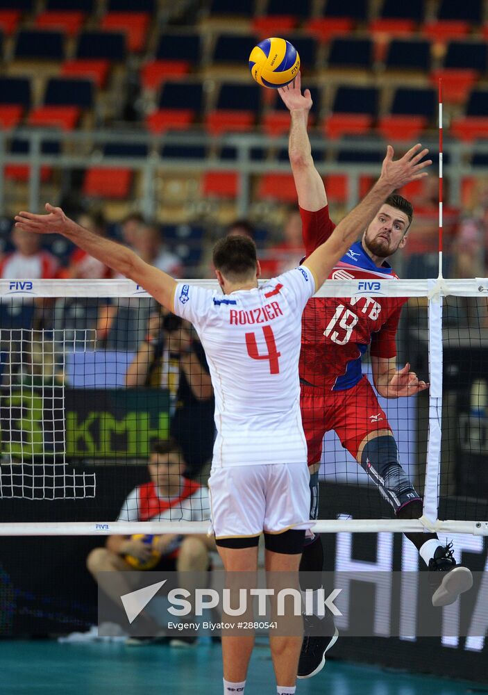 FIVB Volleyball World League 2016. Men. Russia vs. France