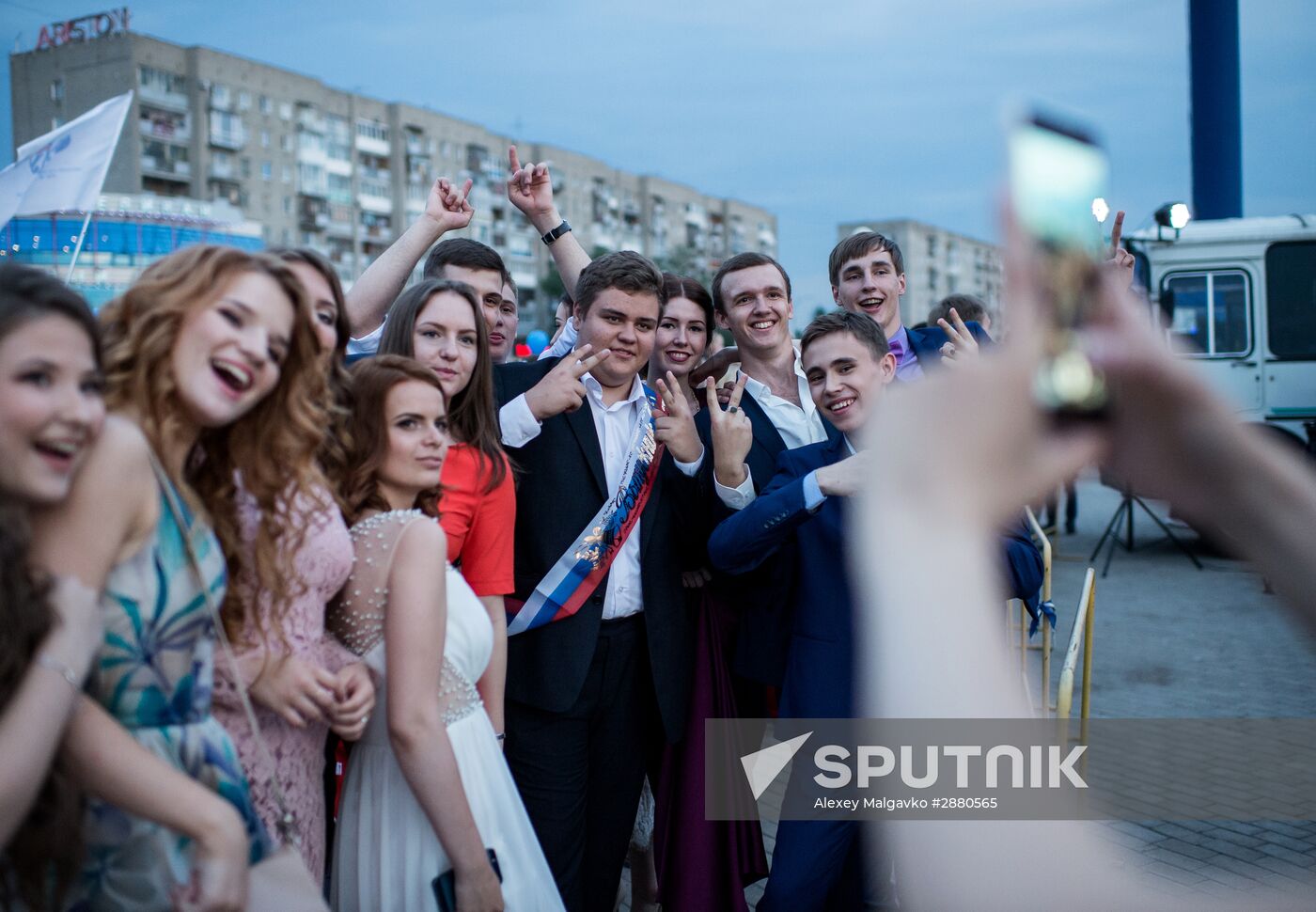 School graduates in Omsk