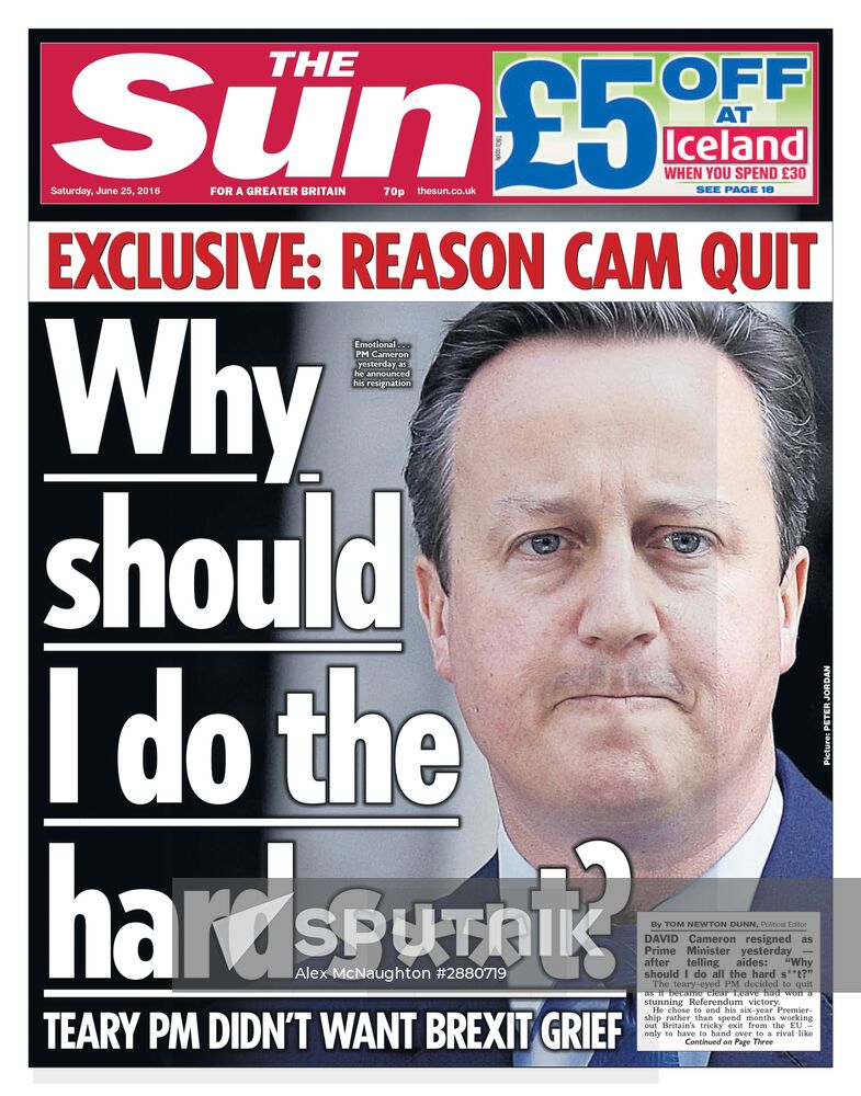 British newspapers comment on UK referendum to exit EU