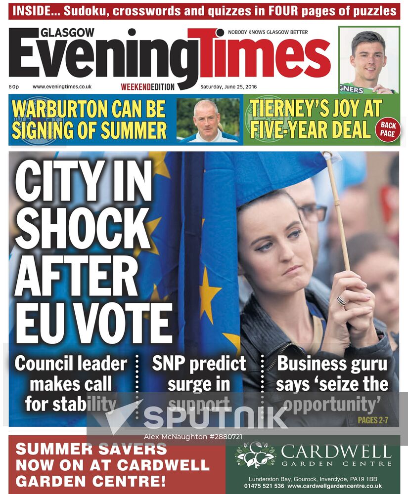 British newspapers comment on UK referendum to exit EU
