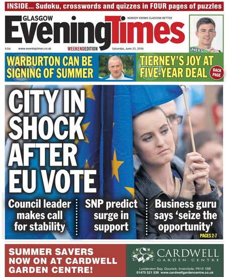 British newspapers comment on UK referendum to exit EU