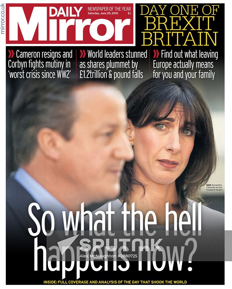 British newspapers comment on UK referendum to exit EU