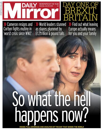 British newspapers comment on UK referendum to exit EU