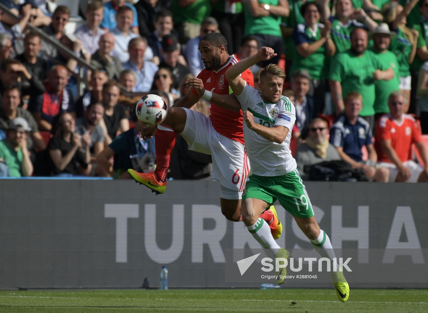 Football. UEFA Euro 2016. Wales vs. Northern Ireland
