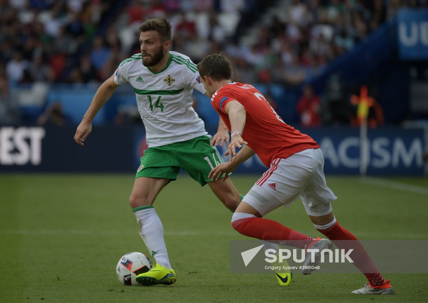 Football. UEFA Euro 2016. Wales vs. Northern Ireland