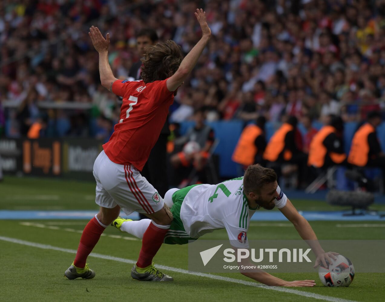 Football. UEFA Euro 2016. Wales vs. Northern Ireland