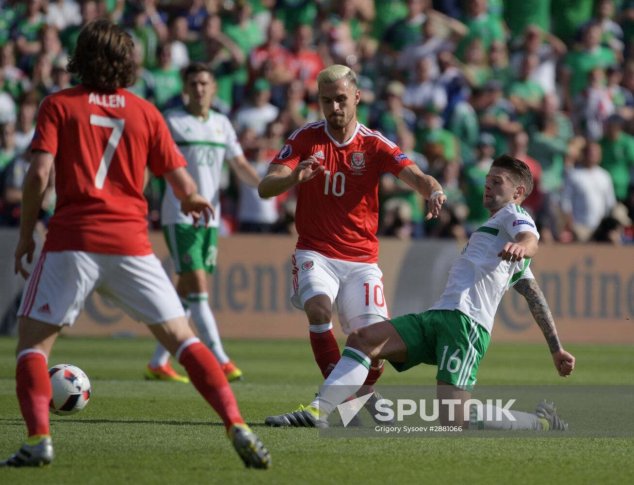 Football. UEFA Euro 2016. Wales vs. Northern Ireland