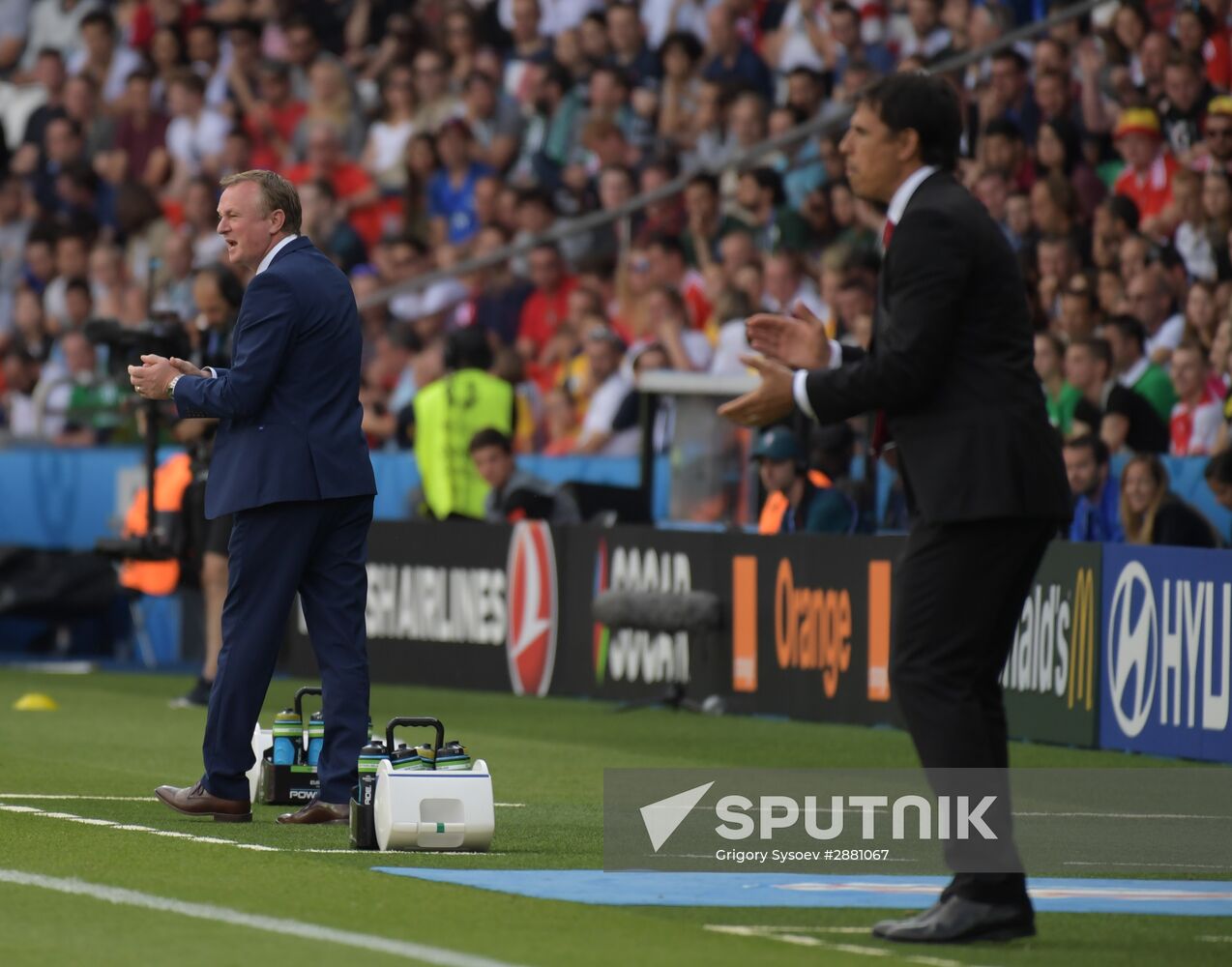 Football. UEFA Euro 2016. Wales vs. Northern Ireland