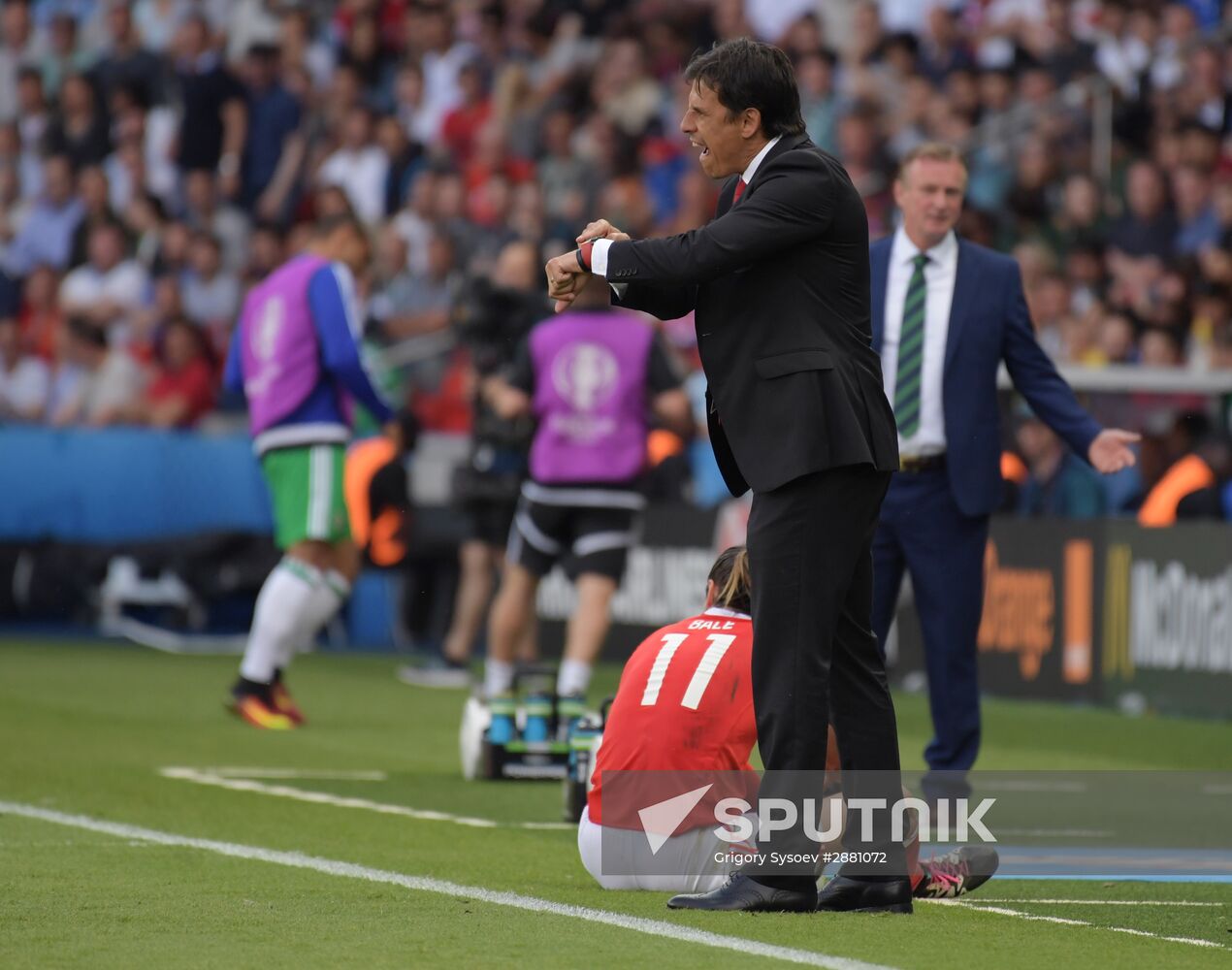 Football. UEFA Euro 2016. Wales vs. Northern Ireland