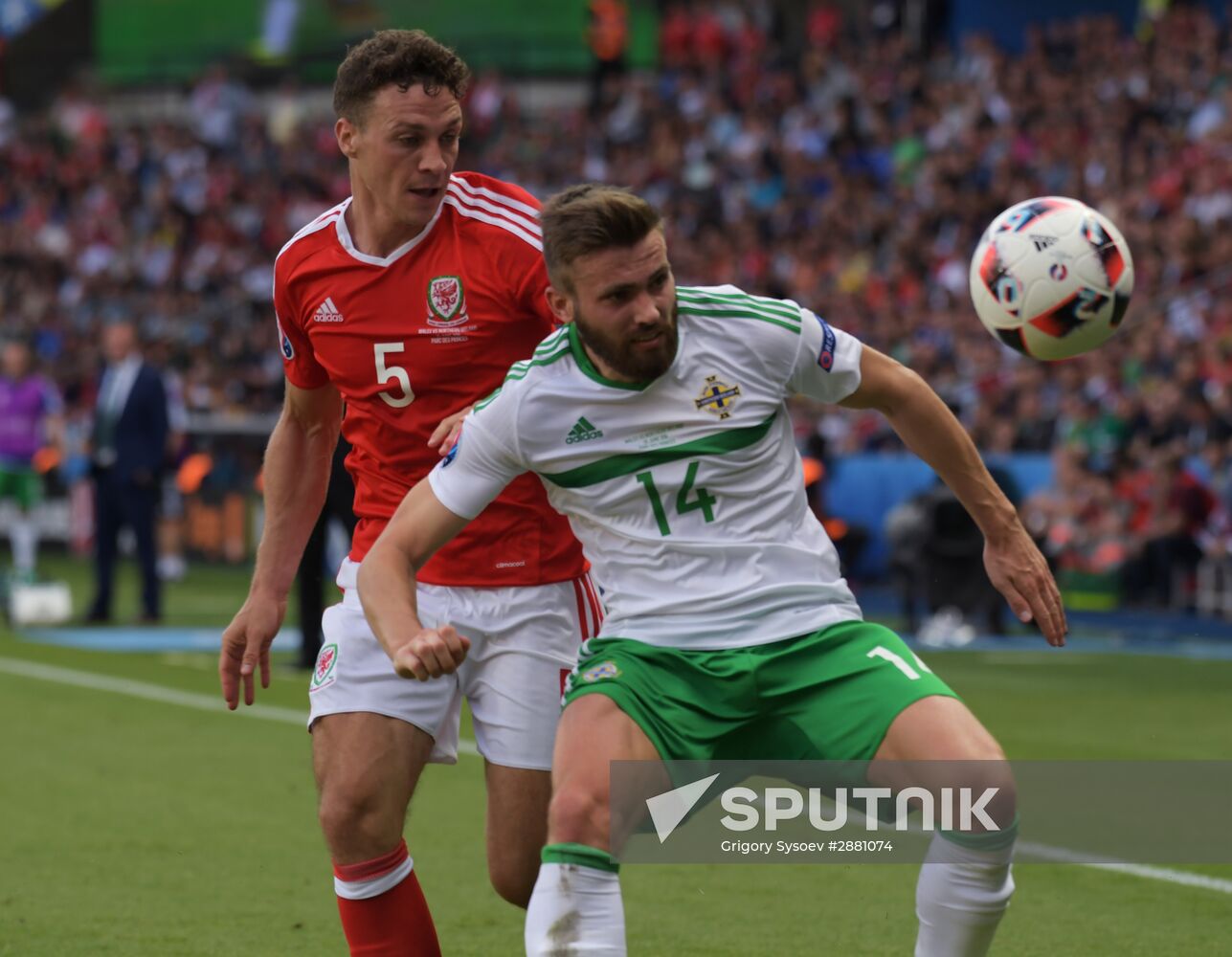 Football. UEFA Euro 2016. Wales vs. Northern Ireland