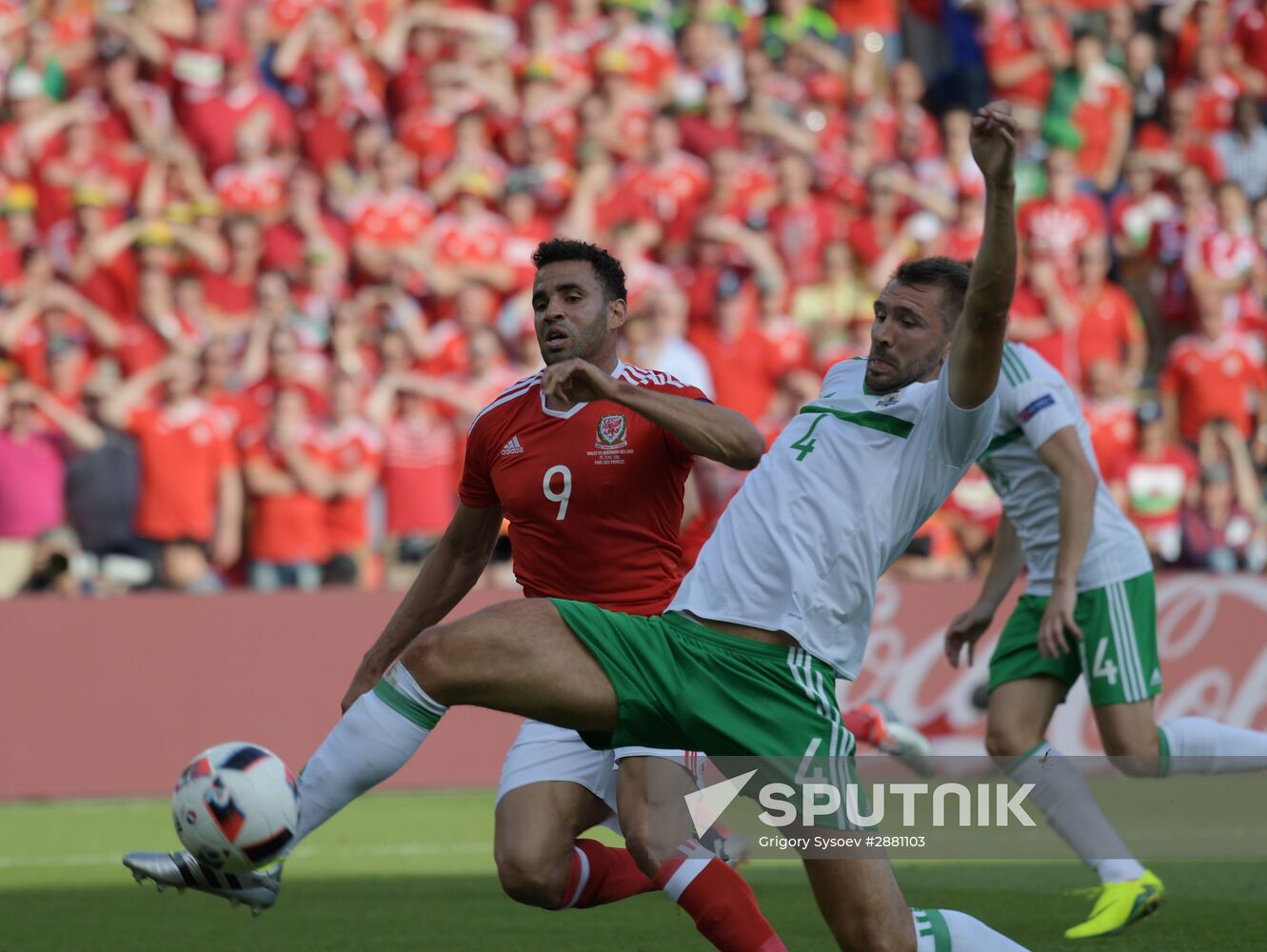 Football. UEFA Euro 2016. Wales vs. Northern Ireland