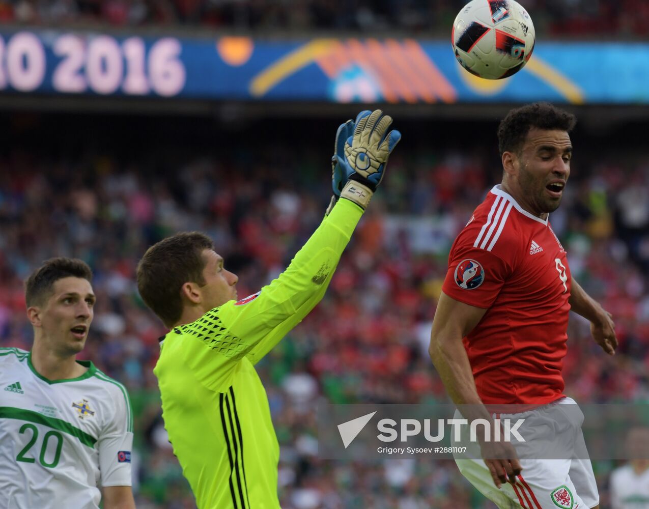Football. UEFA Euro 2016. Wales vs. Northern Ireland