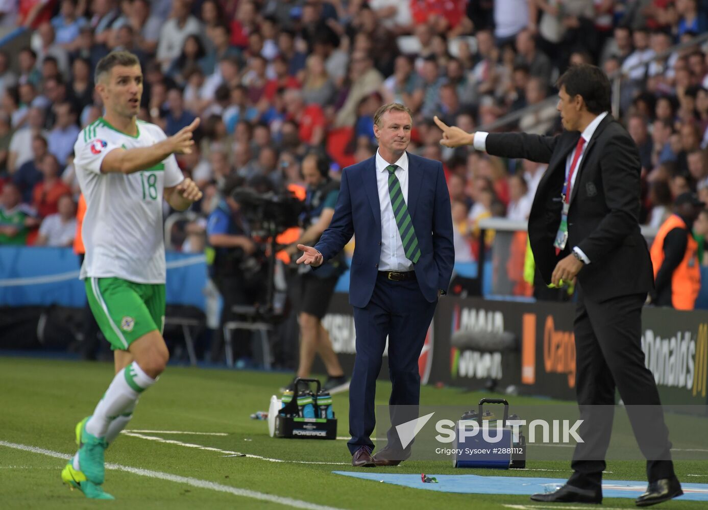 Football. UEFA Euro 2016. Wales vs. Northern Ireland
